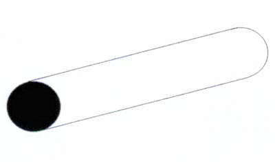 Rundstab, 35 cm lang, Durchm.0,75 mm, 10 Stück von Evergreen
