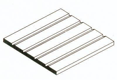 Strukturplatte, 0,5x150x300 mm. Spur 0-Maßstab, 1 Stück von Evergreen