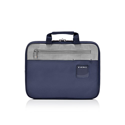 Everki ContemPRO Laptop Sleeve - Schutzhülle für Notebooks bis 11,6 Zoll (29,5 cm) mit Memory Foam Polsterung, Tragegriffe und Fächer für Dokumente und Zubehör, Navy von Everki