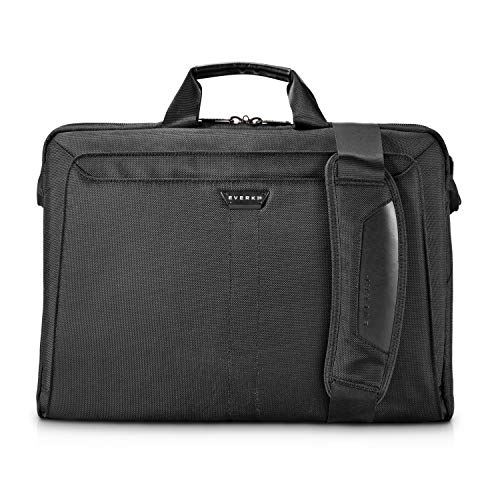 Everki Lunar – Laptoptasche für Notebooks bis 18,4 Zoll (46,7 cm) mit Akten- und Zubehör-Fach, Trolley-Lasche und wasserabweisendem Außenmaterial, Schwarz von Everki