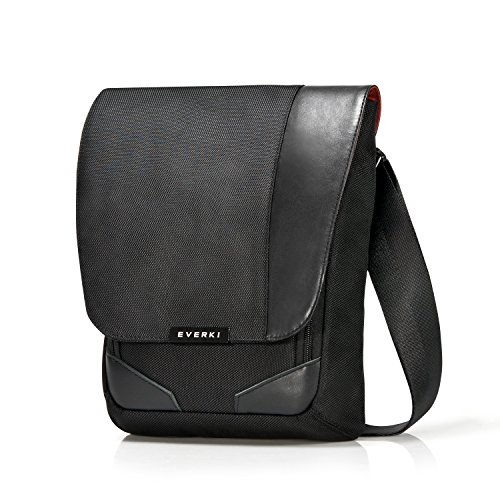 Everki Venue – Premium RFID Mini Messenger für iPad / Kindle / Tablet bis 10,5 Zoll mit durchdachtem Fächer-Konzept und weiteren hochwertigen Funktionen, Schwarz von Everki