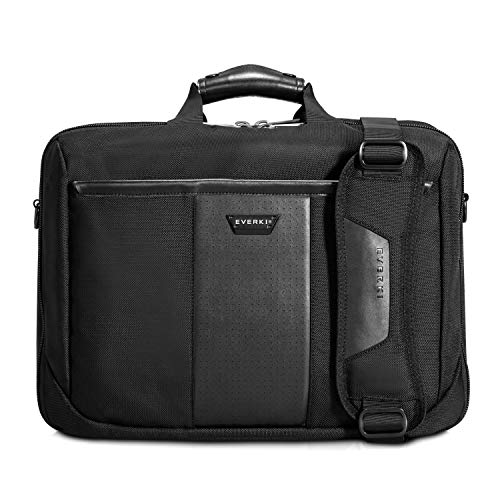 Everki Versa – Premium Laptoptasche für Notebooks bis 17,3 Zoll (43,9 cm) mit patentiertem Ecken–Schutz–System, durchdachtem Fächer-Konzept und weiteren hochwertigen Funktionen, Schwarz von Everki