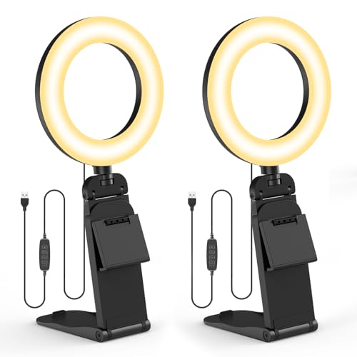 Neueste Ringlicht Laptop PC Videokonferenz Licht 2 Packs,Evershop Ringleuchte 5” Lichtring Monitor Tisch Handy mit Stativ&Handyhalter Ring Light Lamp Streaming für Zoom Meeting Tiktok YouTube Usw Neueste Ringlicht Laptop PC Videokonferenz Licht 2 Packs,Evershop Ringleuchte 5” Lichtring Monitor Tisch Handy mit Stativ&Handyhalter Ring Light Lamp Streaming für Zoom Meeting Tiktok YouTube Usw von Evershop
