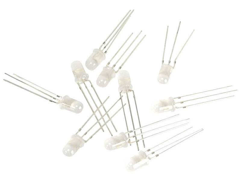 EVERSTAR Duo-LEDs ESL-V50RBC007, rot/blau, 10 Stück von Everstar