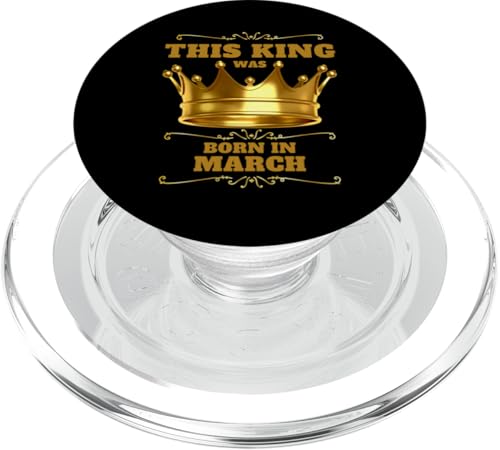 Geburtstagsfeier „Dieser König wurde im März geboren“ PopSockets PopGrip für MagSafe Geburtstagsfeier „Dieser König wurde im März geboren“ PopSockets PopGrip für MagSafe von Every Month Birthday King Apparel