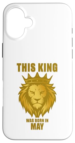 Geburtstagsfeier „Dieser König wurde im Mai geboren“ Hülle für iPhone 16 Plus Geburtstagsfeier „Dieser König wurde im Mai geboren“ Hülle für iPhone 16 Plus von Every Month Birthday King Apparel