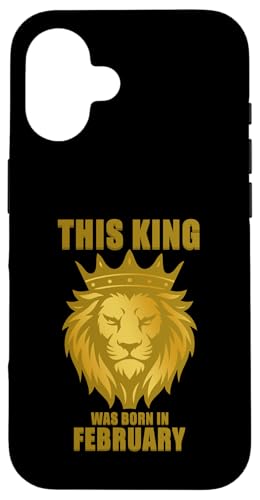 This King Was Born In Februar Birthday Party Celebration Hülle für iPhone 16 This King Was Born In Februar Birthday Party Celebration Hülle für iPhone 16 von Every Month Birthday King Apparel
