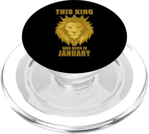 This King Was Born In Januar Birthday Party Celebration PopSockets PopGrip für MagSafe This King Was Born In Januar Birthday Party Celebration PopSockets PopGrip für MagSafe von Every Month Birthday King Apparel