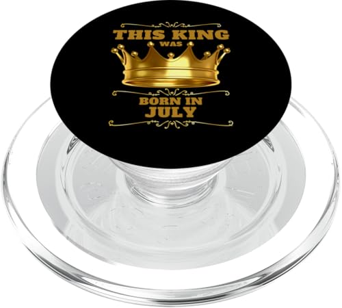 This King Was Born In Juli Birthday Party Celebration PopSockets PopGrip für MagSafe This King Was Born In Juli Birthday Party Celebration PopSockets PopGrip für MagSafe von Every Month Birthday King Apparel