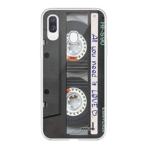 Evetane Hülle Kompatibel mit Samsung Galaxy A20e 360 Full Front Back Resistant Slim Protective Transparent Cassette Fashion Design von Evetane