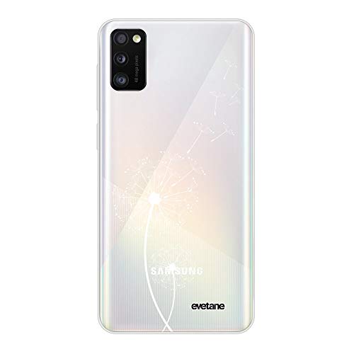 Evetane Schutzhülle für Samsung Galaxy A41, Löwenzahn-Design, Weiß von Evetane