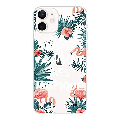 Evetane Schutzhülle für iPhone 12 Mini, Flamingo der Tropen von Evetane