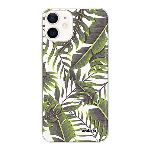 Evetane Schutzhülle für iPhone 12 Mini, exotische Blätter von Evetane