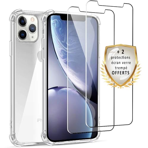 Schutzhülle mit 2 Hartglas für iPhone 11 Pro Max von Evetane