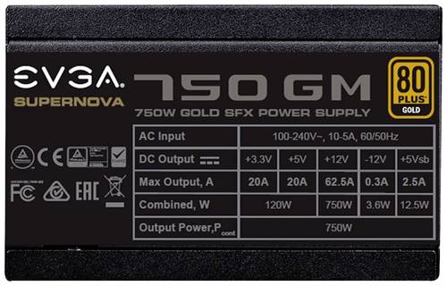 EVGA SuperNOVA 750 PC Netzteil 750W SFX 80PLUS® Gold von Evga