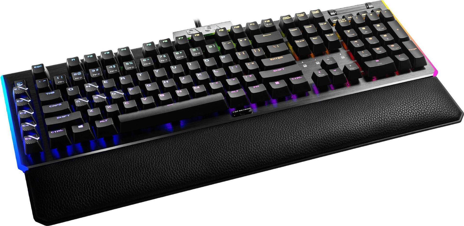 EVGA Z20 - Tastatur - mit ToF Näherungssensor - backlit - USB - USA - Tastenschalter: LK Light Strike (Linear) (B-Ware) von Evga