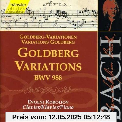 Edition Bachakademie Vol. 112 (Goldberg-Variationen) von Evgeni Koroliov