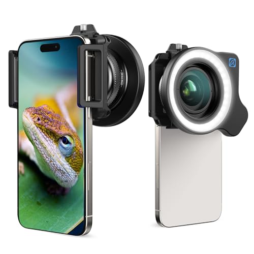 10-20x Zoom-Makroobjektiv-Set mit Fülllicht für Smartphones,Makro-Telefonobjektiv mit universellem Objektivclip,HD-Makrofotografieobjektiv für iPhone und Android-Telefone 10-20x Zoom-Makroobjektiv-Set mit Fülllicht für Smartphones,Makro-Telefonobjektiv mit universellem Objektivclip,HD-Makrofotografieobjektiv für iPhone und Android-Telefone von Evil eye