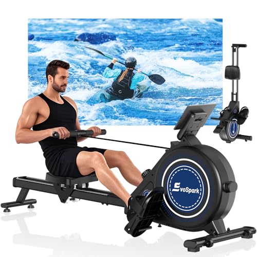 Rudergerät für Zuhause, EvoSpark Magnetisches Rudergerät, Rowing Machine mit 16 Widerstandsstufen und Dual-Slide-Rail, Leicht zu Montieren, Belastbar bis 160KG Rudergerät für Zuhause, EvoSpark Magnetisches Rudergerät, Rowing Machine mit 16 Widerstandsstufen und Dual-Slide-Rail, Leicht zu Montieren, Belastbar bis 160KG von EvoSpark