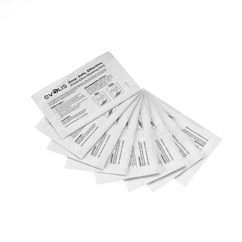 10 x Evolis Reinigungskarten zur Reinigung von Kartendruckern [ A5002 ] von Evolis