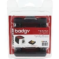 Evolis Badgy Full kit - Farbe (Cyan, Magenta, Gelb, Schwarz, Overlay) - Druckerfarbband-Kassette/PVC-Karten-KIt - für Badgy 100, 200 (CBGP0001C) von Evolis