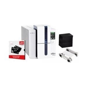 Evolis Edikio DUPLEX Price Tag solution, beidseitig, 12 Punkte/mm (300dpi), USB, Ethernet Kartendrucker, beidseitiger Kartendruck, Thermotransfer, Auflösung: 12 Punkte/mm (300dpi), USB, Ethernet, inkl.: Kabel (USB), Netzteil, Netzkabel, Design Software, 100 Karten, Farbband (ED1H0000CD-BS003) von Evolis