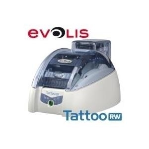 Evolis Tattoo RW - Plastikkartendrucker - monochrom - direkt thermisch - CR-80 Card (85,6 x 54 mm) - 300 dpi - Kapazit�t: 100 Karten - USB, LAN (TTR201BBH) von Evolis