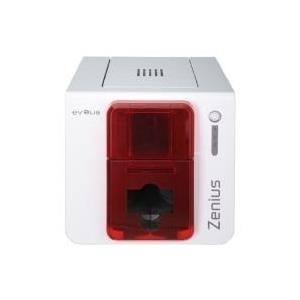 Evolis Zenius Classic line - Plastikkartendrucker - Farbe - Thermosublimation/thermische Übertragung - CR-80 Card (85.6 x 54 mm) - bis zu 500 Karten/Stunde (s/w) / bis zu 150 Karten/Stunde (Farbe) - Kapazität: 50 Karten - USB (ZN1U0000RS) von Evolis