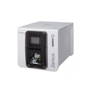 Evolis Zenius Expert Line - Plastikkartendrucker - Farbe - Thermosublimation/thermische Übertragung - CR-80 Card (85.6 x 54 mm) - 300 dpi - bis zu 500 Karten/Stunde (s/w) / bis zu 150 Karten/Stunde (Farbe) - Kapazität: 50 Karten - USB, LAN (ZN1H0000RS) von Evolis
