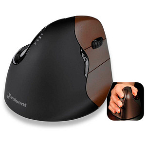 Evoluent Vertical Mouse 4 Bluetooth rechts klein Maus ergonomisch kabellos braun von Evoluent