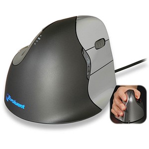 Evoluent Vertical Mouse 4 rechts Maus ergonomisch kabelgebunden grau, anthrazit Evoluent Vertical Mouse 4 rechts Maus ergonomisch kabelgebunden grau, anthrazit von Evoluent