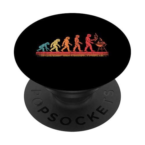 Evolution Barbecue-Grill PopSockets Klebender PopGrip Evolution Barbecue-Grill PopSockets Klebender PopGrip von Evolution Barbecue Grill Cooking Humor