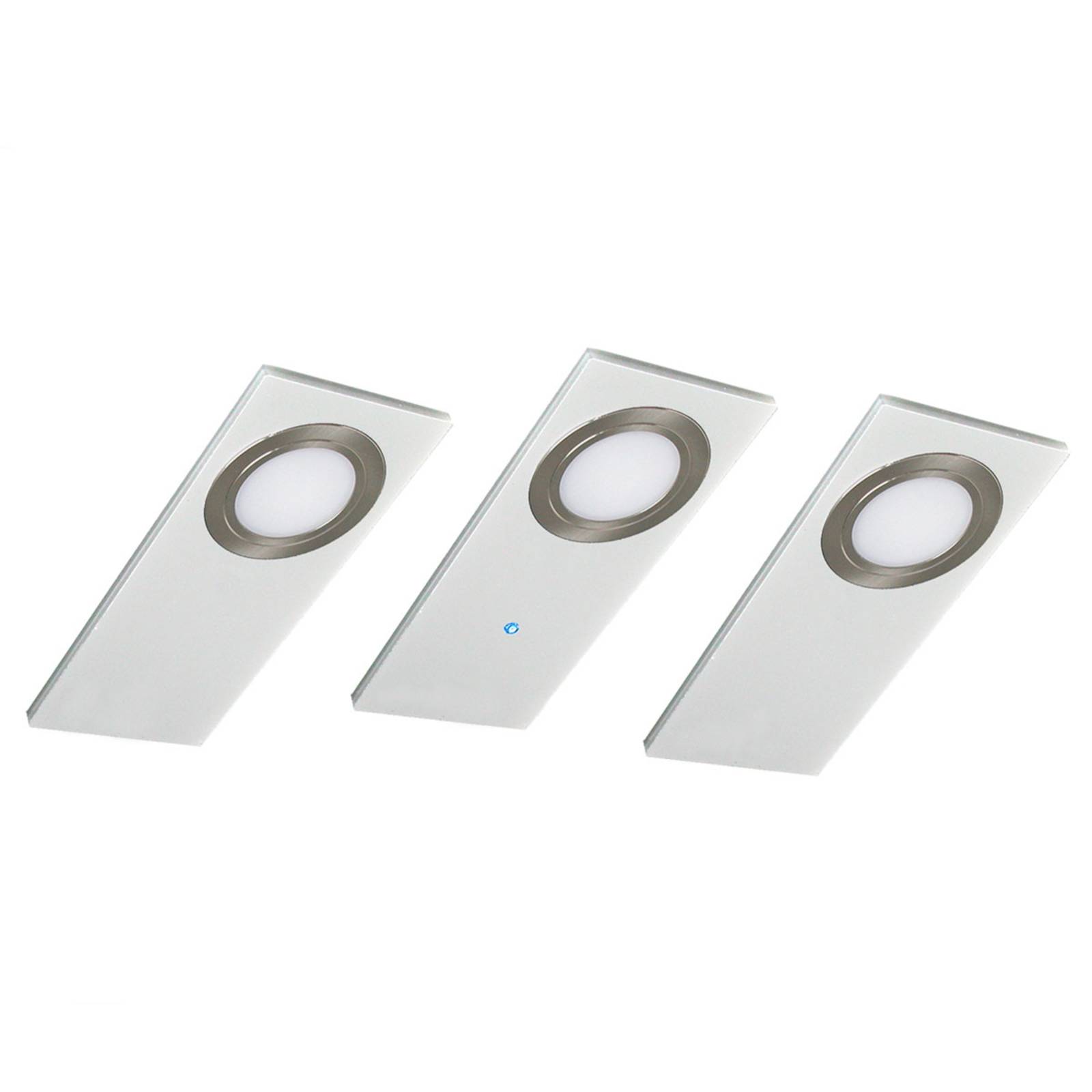 Flache LED-Unterbauleuchte Pano im 3er Set, weiß Flache LED-Unterbauleuchte Pano im 3er Set, weiß von Evotec