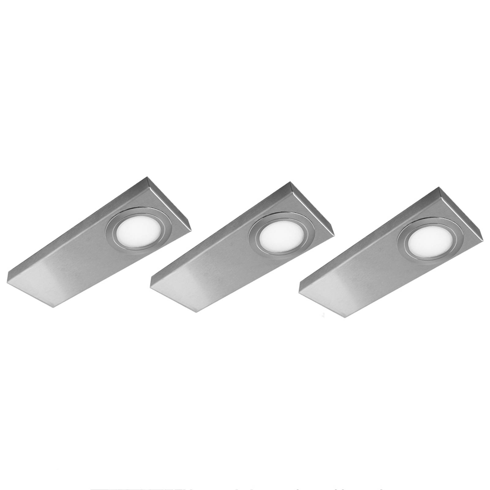 Flache LED-Unterbauleuchte Tain-CF im 3-er Set Flache LED-Unterbauleuchte Tain-CF im 3-er Set von Evotec
