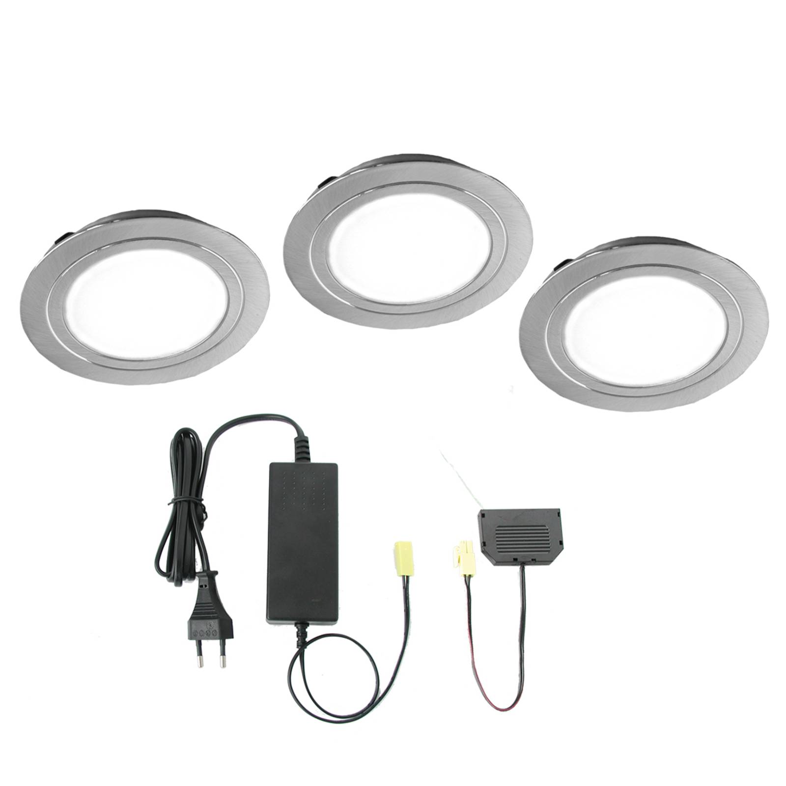 LED-Strahler Cubic 55 rund im Set zu 3 Stück LED-Strahler Cubic 55 rund im Set zu 3 Stück von Evotec