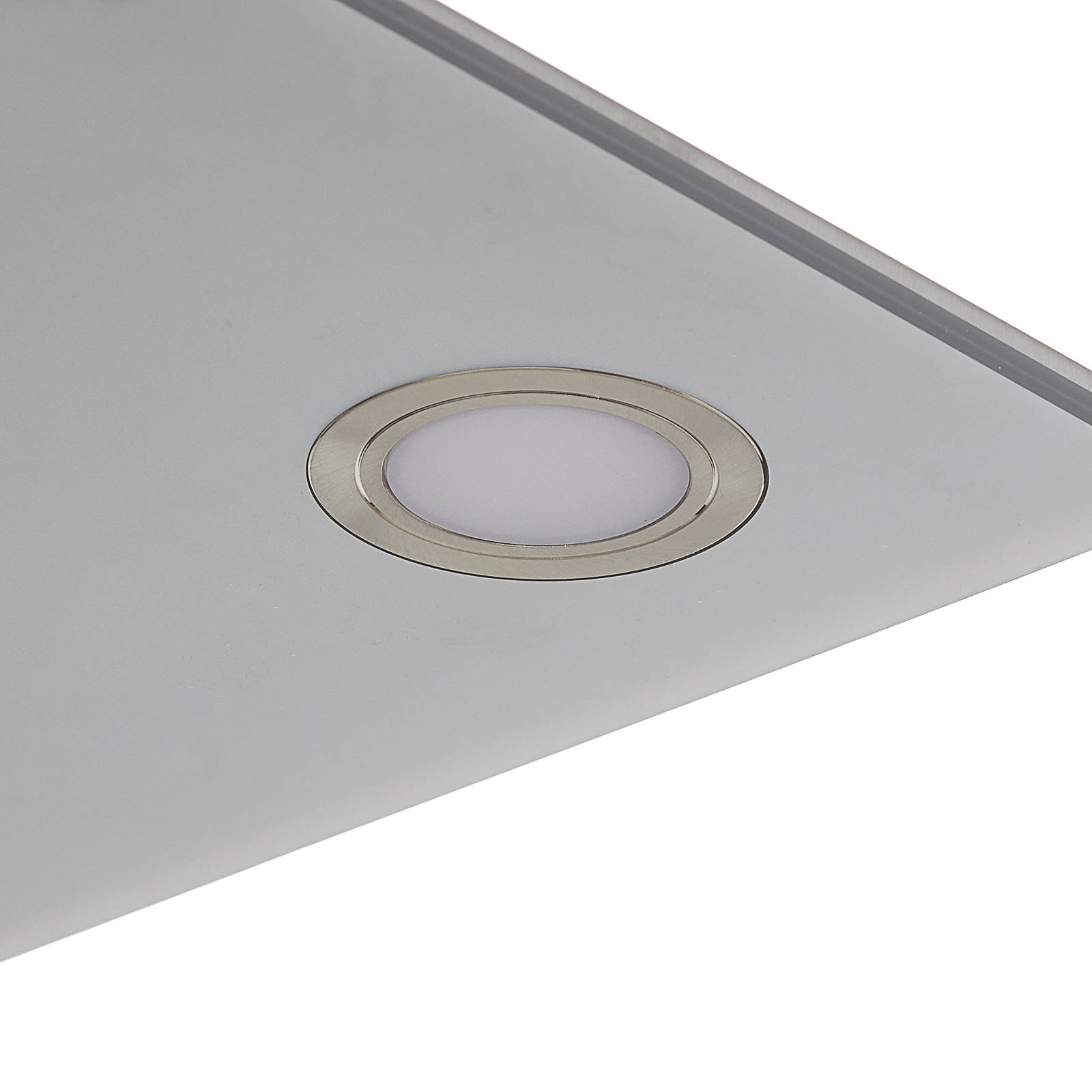 Quadratische LED-Hängeleuchte Pano, metallic Quadratische LED-Hängeleuchte Pano, metallic von Evotec