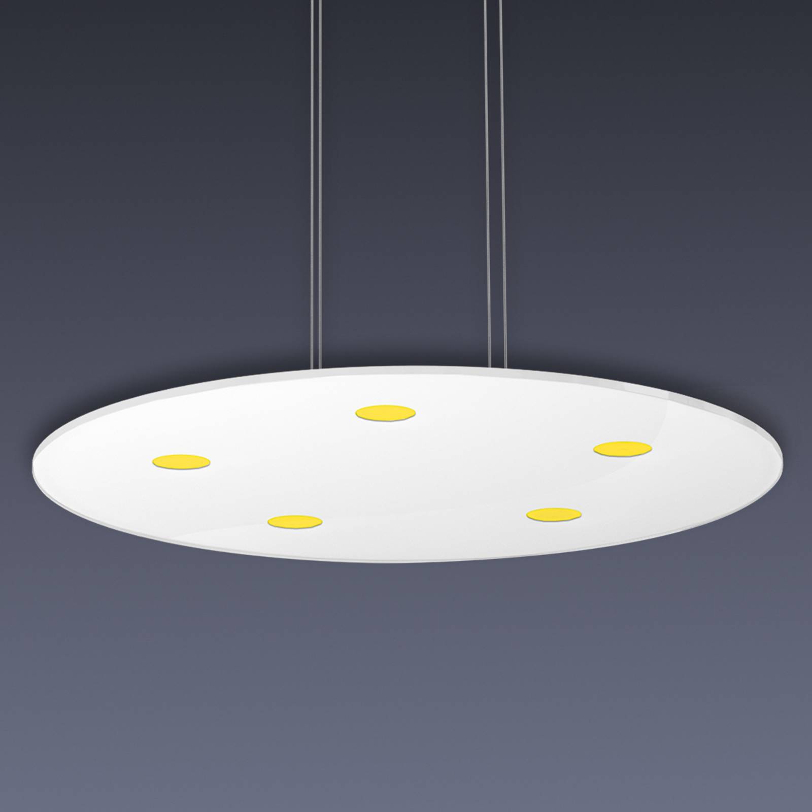 Runde LED-Pendelleuchte Sunia mit Touch-Dimmer Runde LED-Pendelleuchte Sunia mit Touch-Dimmer von Evotec