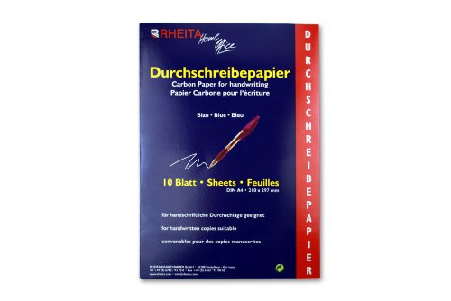 10 Blatt Durchschlagpapier / Blaupapier / DIN A4 in praktischer Mappe 10 Blatt Durchschlagpapier / Blaupapier / DIN A4 in praktischer Mappe von YFCACT