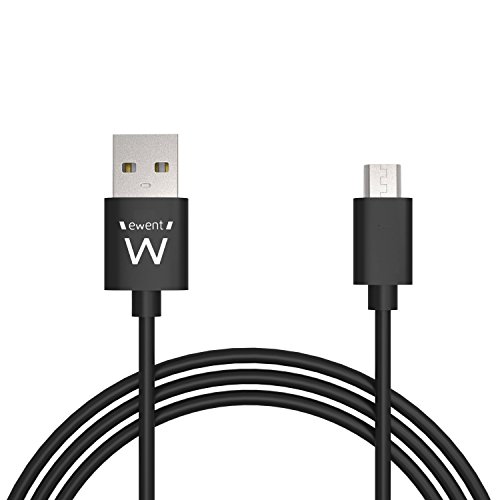 EWENT EW9911 Micro USB auf USB-Kabel 1 Meter- Schwarz von Ewent