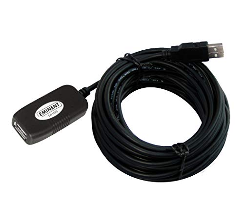 Eminent Ewent EW1020 Signalverstärker, Powerline Stromnetzadapter, USB Verstärkerkabel, 10 Meter, USB Signal Booster Kabel, Schwarz Eminent Ewent EW1020 Signalverstärker, Powerline Stromnetzadapter, USB Verstärkerkabel, 10 Meter, USB Signal Booster Kabel, Schwarz von Ewent