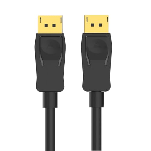 Ewent EC1400 - Displayport Kabel 1.2 - 4K Auflösung und 3D mit Digital Audio - Universelle Kompatibilität - Unterstützt 3D - 1m Länge - Schwarz - Monitorkabel von Ewent