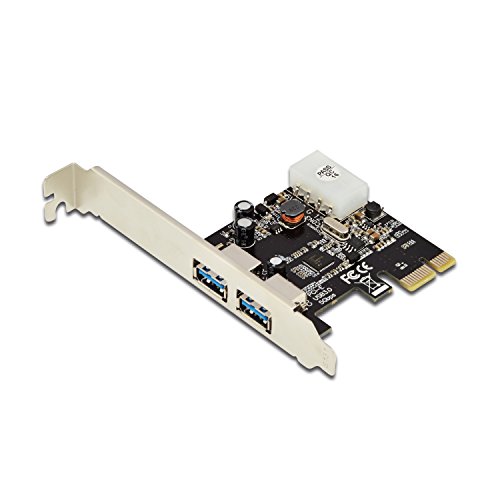 Ewent EW1040 PCI Express-Karte, USB 3.1, 2 externe Anschlüsse, USB 3.1 Gen.1 PCI-e Card 2Ports, Silber von Ewent