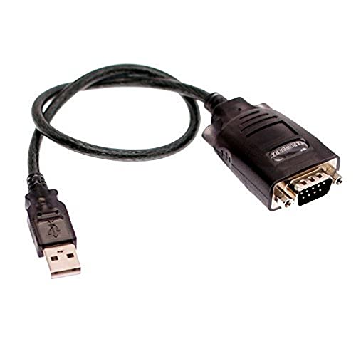 Ewent EW1116 USB Seriell-Konverter Basisversion, Unterstützt die serielle RS232-Schnittstelle, Schwarz von Ewent