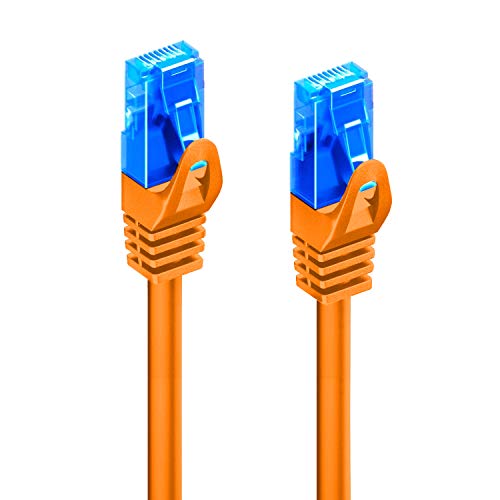 Ewent Ethernet-Patchkabel Kategorie 5e U/UTP, Übertragung bis zu 1 Gb, mit Zwei RJ45-Stecker, aus PVC, CCA, AWG 26/7. Ideal für die Glasfaserübertragung mit Gigabit/LAN-Netzwerken, 0.25 m, Arancio von Ewent