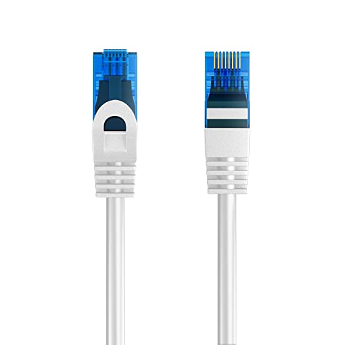 Ewent Ethernet-Patchkabel Kategorie 5e U/UTP, Übertragung bis zu 1 Gb, mit Zwei RJ45-Stecker, aus PVC, CCA, AWG 26/7. Ideal für die Glasfaserübertragung mit Gigabit/LAN-Netzwerken, 0.5 m, Blau von Ewent