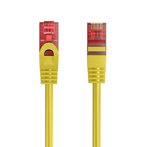 Ewent Ethernet-Patchkabel Kategorie 6 U/UTP, Übertragung bis zu 1 Gb, AWG 26/7, mit Zwei RJ45-Stecker. Ideal für die Glasfaserübertragung mit Gigabit/LAN-Netzwerken, 5 m, Gelb Ewent Ethernet-Patchkabel Kategorie 6 U/UTP, Übertragung bis zu 1 Gb, AWG 26/7, mit Zwei RJ45-Stecker. Ideal für die Glasfaserübertragung mit Gigabit/LAN-Netzwerken, 5 m, Gelb von Ewent