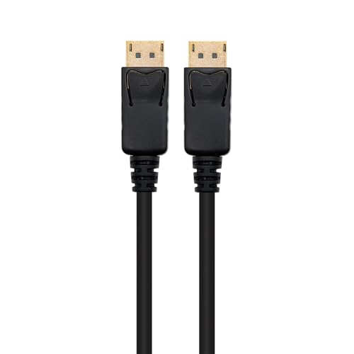 Ewent Kabel DisplayPort 8K DP 1.4 von 1 m, Auflösung 8K 7680 x 4320 @ 60Hz, 4K 3840 x 2160 @ 120Hz - 1920 x 1200 @ 240Hz - Bandbreite bis zu 32,4 Gbit, HDR10, DSC 1.2.2, 1 Meter, schwarz Ewent Kabel DisplayPort 8K DP 1.4 von 1 m, Auflösung 8K 7680 x 4320 @ 60Hz, 4K 3840 x 2160 @ 120Hz - 1920 x 1200 @ 240Hz - Bandbreite bis zu 32,4 Gbit, HDR10, DSC 1.2.2, 1 Meter, schwarz von Ewent