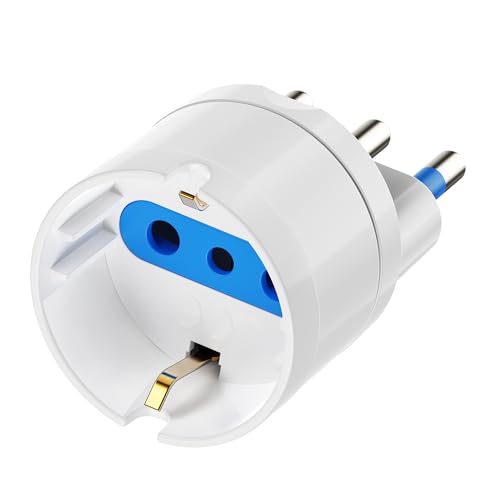 Ewent Netzteil einfache, Power Adapter von Schuko/Italienische 16A Steckdose auf Italienischen 16A Stecker, Italienischer 2P+E 16A Stecker und Italienische/Schuko 2P+E 16A Steckdose, 1500W, Weiß Ewent Netzteil einfache, Power Adapter von Schuko/Italienische 16A Steckdose auf Italienischen 16A Stecker, Italienischer 2P+E 16A Stecker und Italienische/Schuko 2P+E 16A Steckdose, 1500W, Weiß von Ewent
