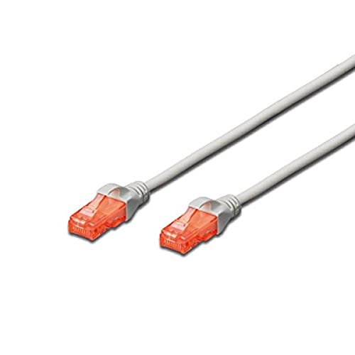 Ewent Netzwerk Kabel Patch Cat 6 U/UTP, AWG 24/7, 2 x RJ45 1 mt grau von Ewent