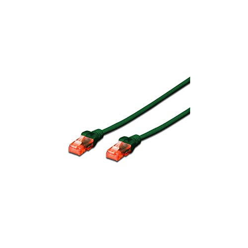 Ewent Netzwerk Kabel Patch Cat 6 U/UTP, AWG 24/7, 2 x RJ45 grün von Ewent